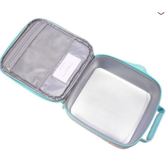 Pottery Barn Kids Mackenzie Pink Rainbow Glow in Dark‎ Lunch Box Mono “Chandler” - Picture 5 of 8